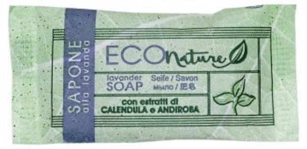 Immagine di ECO NATURE BIO - SAPONE FLOWPACK 12GR OVALE Cartone 500pz