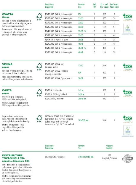 Immagine di TOVAGLIOLI 100% RECYCLED 1-2-3 VELI VARIE MISURE