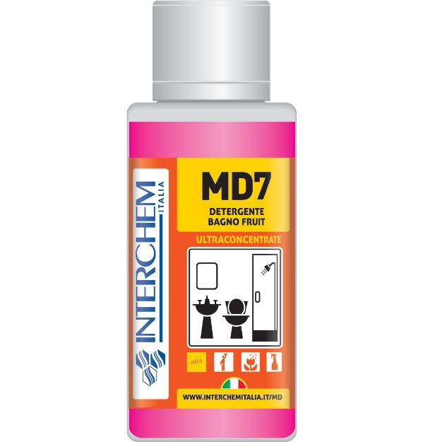 Immagine di MD7 DETERGENTE BAGNO FRUIT KIT 6 dosi 40ml +1 flacone per diluizione