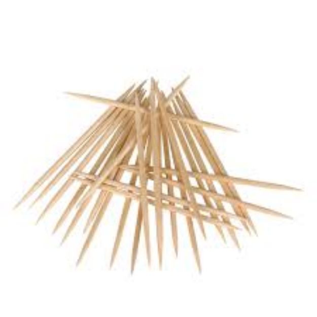 Immagine di STUZZICADENTI SFUSI 2 PUNTE 65X2mm Conf.2000pz